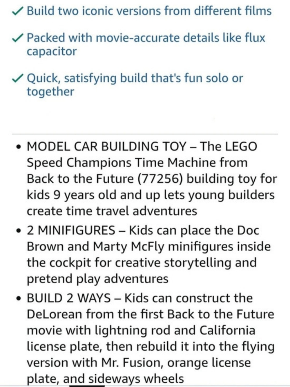 LEGO Back to the Future Time Machine - Picture 8 of 9